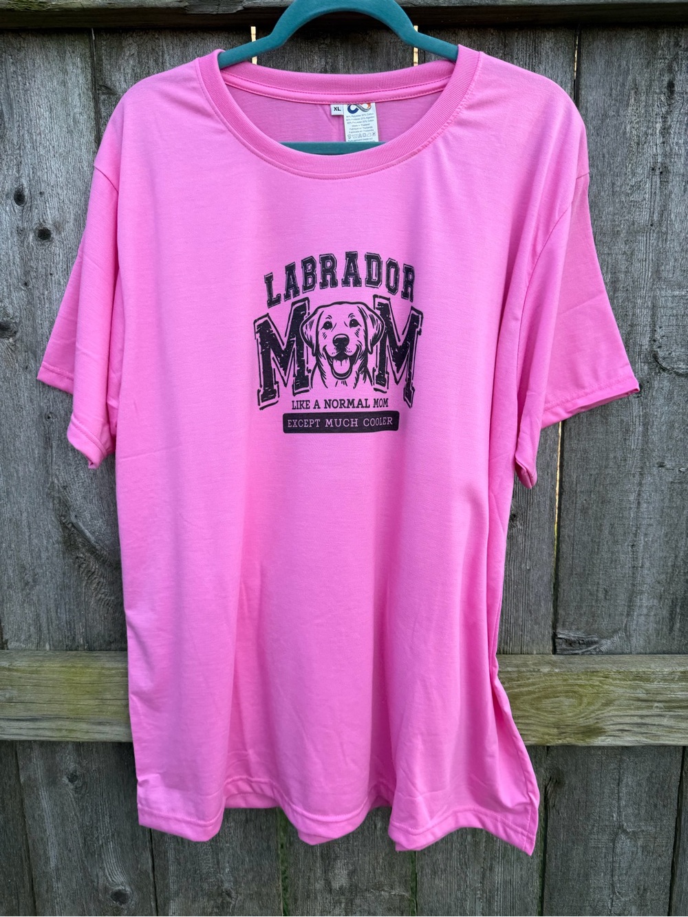 🍎2/$12🍎 Labrador Mom Pink Graphic Tee - Sublimation - S0126T